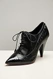 CNC Ostrich Oxford Black High Heel