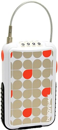 BuggyGuard Top Anti-Theft Retractable-Combination Chain Cable Locks Lock to Padlock Key Accessories Kids Stroller, Buggy Guard, Bike/Bicycle (Gold/Orange), Buggy Gear (Orange/Gold)