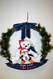 Boston Red Sox Holiday Bear and Penguin Wreath