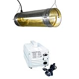 Hydrofarm 1000 Watt HPS Cool Tube Economy Grow Light System and PH Control Kit Bundle Pack