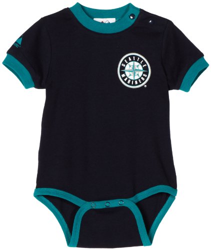 MLB Infant/Toddler Girls' Seattle Mariners Ichiro Name & Number Onesie (Navy, 12 Months)