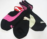 Puma Womens/Girls Low Cut Sportlifestyle Socks 3 Pair   Size: 9 11 Black