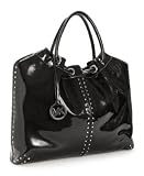 Michael Kors Astor Taupe Patent Leather Lrg Tote Bag