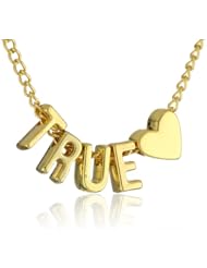 BCBGeneration Gold tone True Love Mini Affirmation Necklace