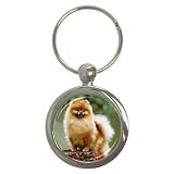 Pomeranian Key Chain (Round)