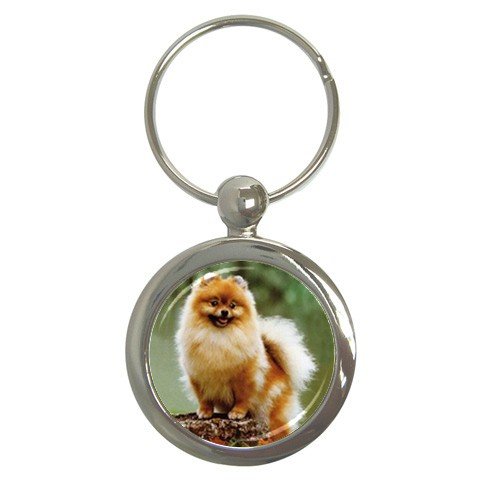 Pomeranian Key Chain (Round)