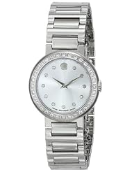 Movado Womens 0606793 Concerto Analog Display Swiss Quartz Silver Watch