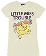 Junk Food Little Miss Trouble Cream Juniors T-shirt Tee
