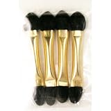 Generic Prinsia Eyeshadow Brush (Double Black Sponge Tip Applicator) 4pcs