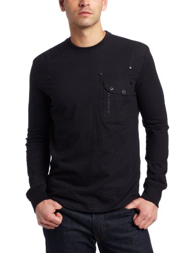 Marc Ecko Cut & Sew Mens Private Thermal Shirt, Black, Small