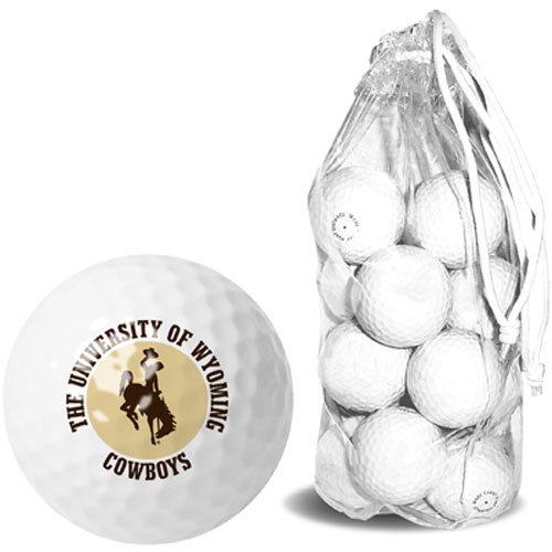 Wyoming Cowboys Ncaa 15 Golf Ball Clear Pack