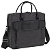Fantasybag ''Urban'' Canvas Laptop Brief-Charcoal Canvas/Black, 9039