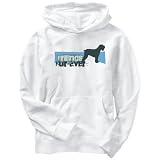 Hoodie Mens White  FRIENDS FUR - EVER - Black Russian Terrier  Dogs