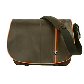 Crumpler Ugly Divorce 15"W Leather Laptop Shoulder Bag - Brown