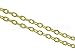 CleverDelights 3x4mm Cable Chain - Gold Color - 100 Feet
