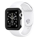 Apple Watch ケース, Spigen® [パーフェクト-フィット] シン・フィット アップル ウォッチ (42mm) 【国内正規品】 (2015) (スムース・ブラック【SGP11498】)