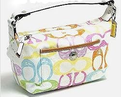 Coach Scribble Signature Top Handle Pouch Bag 40424