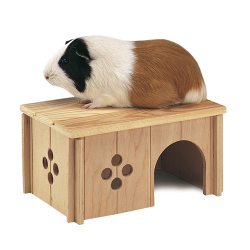 Ferplast 84645099 Holzhaus f&uuml;r Meerschweinchen, SIN 4645, Gesamtma&szlig; ca. 26 x 18.5 x 13.5 c Preisvergleich