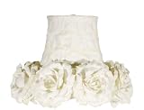 Medium Floral White Lamp Shade