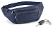 HIP POUCH, WAIST BAG, BUM BAG VARIOUS ZIPPED POCKETS AND ADJUSTABLE STRAP Blue