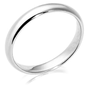 10k White Gold 3mm Traditional Women's Wedding Band