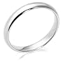10k White Gold 3mm Traditional Women's Wedding Band