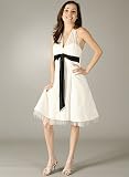 Empire Waist Halter Formal for Bridesmaid Formal Prom
