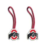 Ohio State Buckeyes Zipper Pull Charm Tag Set Luggage Pet ID NCAA