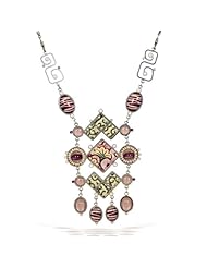 Amour Necklace in Antique Pink, Purple and Ivory from The Artazia Collection - N2907