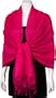 70" x 28" Paisley Self-Design Shawl / Wrap / Stole / Scarf - Fuscia