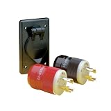 Marinco 2018PKG Marine Battery Charging and Trolling System Charger Plug, Trolling Moter Plug, Receptacle and Bracket Package (4-Wire, 12/24-Volt Locking, Female)
