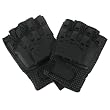LEATHER BIKER CYCLE RIDING GLOVES FINGERLESS PADDED * Extra Extra Large