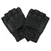 LEATHER BIKER CYCLE RIDING GLOVES FINGERLESS PADDED * Extra Large