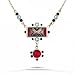 Yoolie's Black and Grey Tones Paris Blues Fashion Necklace #5508 YN GN ONK