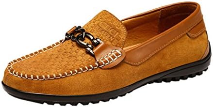 Guciheaven Mens 2015 New British Style Low Top Casual Suede Moccasin Shoes(9.5 D(m)us, Tan)