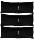 On sale prana yoga mats Reviews Headband 3-pack - single layer thin hBand Black collection by Absolute Yogi