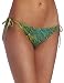 Echo Design Women's Python String Bottom, Green, Medium