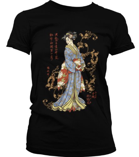 Japanese Geisha Juniors Tattoo T-shirt, Old School 