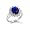 British Royal Wedding Blue Sapphire CZ Engagement Ring Kate Middleton Size 5