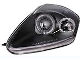 AnzoUSA 121332 Black Projector Halo Headlight for Mitsubishi Eclipse - (Sold in Pairs)