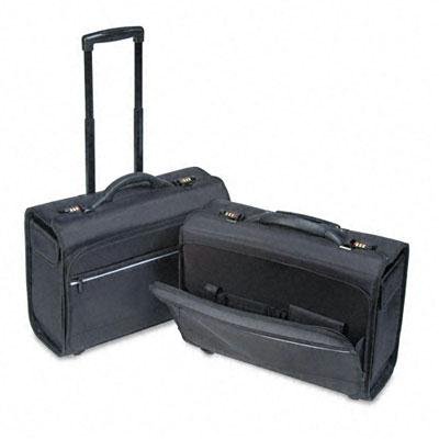 Bond Street Ltd Computer/Catalog Case Nylon With Flexible Dividers 19-3/4 X 9 X 14-1/2 Black