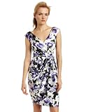 Maggy London Womens V Neck Printed Satin