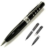 Black 2GB Spy Pen USB 2.0 Invisible Writer Media MP3 WMA Player Voice Recorder Flash Drive with Lithium Rechargeable Battery(up to 140 Hours recording)