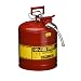 Justrite AccuFlow Type II Galvanized Steel Safety Can
