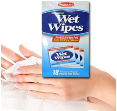 Flushable Wipes Individually Wrapped, Antibacterial Wipes, Flushable, Single Wipes, Compare to Wet Ones. A Travel Size Hand sanitizing Wet Tissues| Wipes with Antiseptic Qualities. (2)