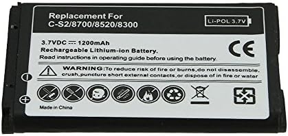 eHometown C-S2 1200mAh Rechargeable Lithium-ion Battery for BlackBerry 8700 8520 8300 8320 9300 8700g