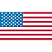 NMC HH92 Hard Had Emblem American Flag, 1-5/8" Width x 7/8" Height, Pressure Sensitive Vinyl (Pack of 25)