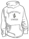 Newcastle United Basic Logo Soccer Hoodie, Adult Large - White