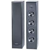 BIC America Venturi DV84 2-Way Tower Speaker, Black (Single)