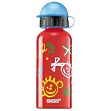 SIGG Kids Reusable .4 Liter Bottles Let's Draw Red
